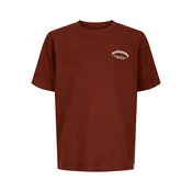 Jack & Jones Junior Majica JJEBRANDES kremna / mornarska / rjasto rjava