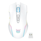 Miška Onikuma CW905 - brezžična gaming miška s 3600 DPI občutljivosti - bela