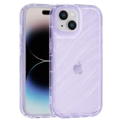 Aurora Wave maska za iPhone 14 - ljubicasta