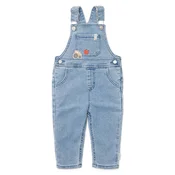 little dutch otroške dolge hlače na naramnice denim