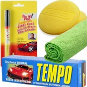 shumee KOMPLET POLIRNE PASTE TEMPO + PISALO ZA ODSTRANJEVANJE PRASK Z BARVE