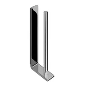 IL GIGLIO Toilet Paper Holder, chrome - Chrome - 40x246x105 mm - Gedy - IL GIGLIO - 120 - Medeninasti - Nosilec toaletnega papirja - Kvadratni - 40 - 246 - 105 - 14