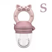 shumee Grizalo za hranjenje v etuiju za sadje in zelenjavo Duda Pink Pig S 4 M+