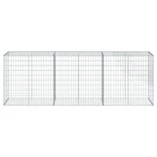 Gabionska košara s poklopcem 300x50x100 cm pocincano željezo