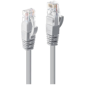 LINDY LINDY 48001 RJ45 omrežni kabel\, Patch kabel CAT 6 U/UTP 0.50 m siva 1 kos, (20419711)