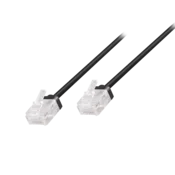 Logilink Cat.6A Slim High-Flex patch kabel, crni, 1,00 m