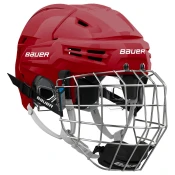 Hokejska čelada Bauer RE-AKT 65 Combo Red Senior L