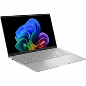 Notebook Asus Vivobook S 15 OLED, S5507QA-MA056W, 15.6 3K OLED 120Hz HDR600, Qualcomm Snapdragon X Elite X1E-78-100 up to 3.4GHz, 32GB DDR5, 1TB NVMe SSD, Qualcomm Adreno GPU, Win 11, 2 god S5507QA-MA056W