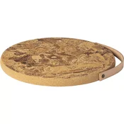 Costa Nova Podloga iz plute z usnjenim ročajem Cork Collection 30 cm, naravna (2 kos)