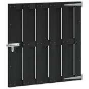 Vrtna vrata 100 x 100 cm WPC i aluminij Crna