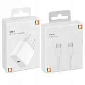 CO2 HITR POLNILEC CUBE USB-C 20W USB TIPA C + KABEL ZA IPHONE 15 16 PRO 1M