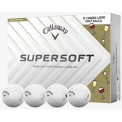 Callaway Supersoft 2025 White Cheers Golf žogice