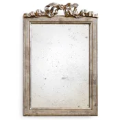 Casa Padrino luxury baroque mirror antique silver - Handmade Italian baroque style wall mirror with antique mirror glass - Luxury furniture in baroque style - Luxury Quality - Made in Italy