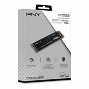 PNY CS1030 500 GB SSD, M.2 NVMe, PCIe Gen3 x4, branje/pisanje: 2000 / 1100 MB/s