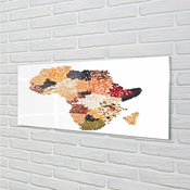 tulup.si Slika na akrilnem steklu Začimbe zemljevid 140x70 cm 4 obešalnika