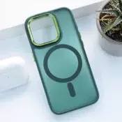 Maska Mag Case Candy Shield za iPhone 15 Pro tamno zelena