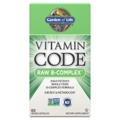 Garden of Life Vitamin Code RAW B-kompleks, 60 kapsul