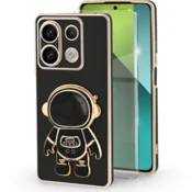 GS Ovitek za Xiaomi Redmi Note 13 Pro 5G, Astronaut, črn + kaljeno steklo 9H