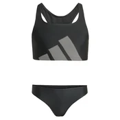 ADIDAS PERFORMANCE Športna kopalna moda Big Logo C-back Bikini Set črna/bela