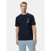 Tommy Jeans Majica Sailboat DM0DM23184 Mornarsko modra Regular Fit