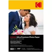 KODAK Ultra Premium foto papir - RC sjaj 280 g, 10x15, 60 listova KO-9891626