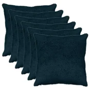 Vidaxl Prevleka za blazino 6 kos HEERLEN Temno modra 55 x 55 cm