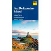 ADAC Länderkarte Großbritannien, Irland 1:650.000