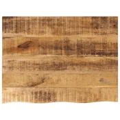 vidaXL Mizna ploš?a 90x60x3,8 cm naraven rob trden robusten mangov les