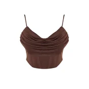 Trendyol Milla Ženska bluza TPRSS24BZ00003, Braon