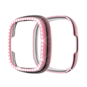 TPU gel ovitek Gemstone za Fitbit Sense/Versa 3 - roza