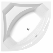 Kotna kad ROSANA, 140 x 140 x 49 cm, bela - Bela - 140.00 - 84 - 49.00 - Akrilat - Namestitev na tla - Kotni - 52.00 - Polysan - CORNER BATHTUBS - 140.00 - 140x140x49 cm - 330.00