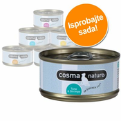 COSMA hrana za macke NATURE - 6 x 140 g (6 razlicitih vrsta - Paket 2)