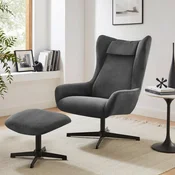 Livetastic FOTELJ – SET, antracit tekstil