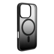 slomart Silikonska torbica Puro Gradient MagSafe za iPhone 16 Pro Max - črna