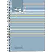 ZVEZEK ŠPIRALA STREET PAD LINES A4 5MM KARO 100L 67142