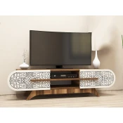 TV-omarica Kailua 2613 Krema, Oreh, 145x37x35cm