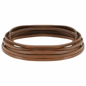 Vidaxl Usnjeni trak Rjava 500 x 0,4 cm Usnje