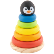 Drvena igracka za nizanje Trefl - Pingvin
