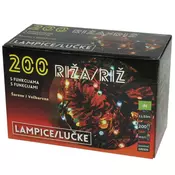 Novogodišnje lampice - riža 200 lampica sa funkcijama