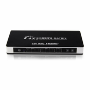 INF HDMI Matrix 4x2 Switch/Splitter UHD 4K2K 3D s funkcijo EDID, (21276594)