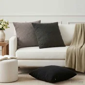 vidaXL Prevleka za blazino 6 pcs HEERLEN Temno siva 65 x 65 cm Bouclé