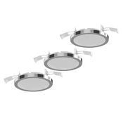 LIGHTME vgradna svetilka Aqua Pur O11cm komplet 3 krom - Kopalnica - Sodobni - Kovina