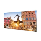 tulup.si Stenska plošča za kuhinjo Gdansk memorial fountain 120x60 cm