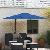 Vrtni suncobran Azurnoplava 248,5 x 247,5 x 160 cm