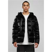 Shark Skin Puffer Jacket Black