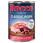 Rocco Classic Pork 6 x 400g Svinjina s piščancem in puranom