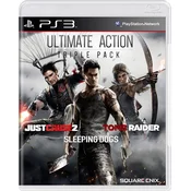 PS3 Ultimate Action Pack - (Just cause 2 + Sleeping Dogs + Tomb Raider)
