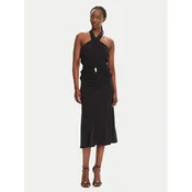 Elisabetta Franchi Cocktail obleka AB-719-52E2-V560 Črna Regular Fit