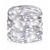 Malatec Novoletne lučke veriga 100 LED hladno bela 10m