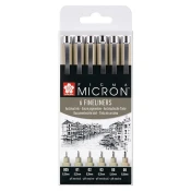 Royal Talens Pigma Micron Set black liner, 6 komada